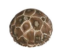 Petoskey Bonnet de douche imprimé pierre pour homme et femme - Réutilisable, double couche, imperméable, durable, respirant