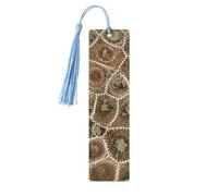 Petoskey Lot de 5 marque-pages en bois avec impression de pierre pour les amateurs de livres, écrivains, lecteurs, uniques et cool