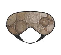 Petoskey Masque de sommeil avec impression de pierre pour homme et femme Impression double face en soie douce
