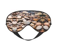 Petoskey Masque pour les yeux doux avec imprimé de pierres, masque de sommeil, masque occultant pour les yeux, convient pour les voyages, le bureau, le yoga, la sieste
