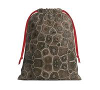 Petoskey Stone 1 Sac cadeau avec cordon de serrage 30 x 40,1 cm avec ruban rouge pour Halloween, cadeau pour adultes