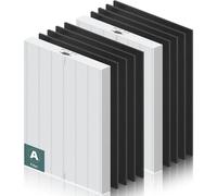 PETOX Filtre de rechange C535 pour purificateur d'air Winix 115115 PlasmaWave 5300 5300-2 6300 6300-2 P300 C909 9800, 2 filtres HEPA taille 21 + 8 pré-filtres à charbon actif