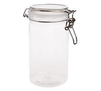 PETP - Boîte de conservation des aliments - Couvercle à pince - Couvercle hermétique - Bocaux de rangement de cuisine - Contenants à céréales avec couvercles - En plastique - Pour farine hermétique -