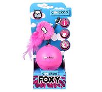 PetPals Coockoo, Jeu de Canne à pêche Rotatif Foxy Magic Ball Rose, Simple à Installer, Jouet interactif pour Chats, avec minuterie, s’éteint au Bout de 5 Min., Batterie Non Incluse