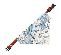 PetPhindU Style Japonais Cat Bandana Cat Bib Puppy Bavoir Bavoirs Triangle pour Petits Chiens Chaton Collier Chat Chien Chat Écharpe Foulard Réglable pour Chien Bandana Fleurs De Cerisier