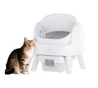 Petpivot Litière autonettoyante pour Chat avec capteur de sécurité, Grand Espace, Fonctionnement Silencieux, Style Moderne et Simple, Entretien Facile, pour Les foyers Multi-Chats