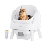 PetPivot Litière pour Chat autonettoyante, bac à litière Automatique, Ouverture sur Le Dessus, Fonctionnement Silencieux, Compatible avec Plusieurs Chats, capteurs de sécurité intelligents
