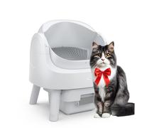 PetPivot Self-Cleaning Cat Litter Tray with Open Design, Automatic & Manual Modes, Instant Cleaning & Easy Scooping, Ideal for Large Cats, Suitable for Multi-Cat Households