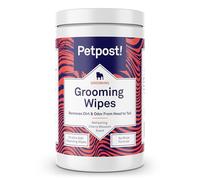 Petpost | Lingettes nettoyantes pour Chien - Grandes lingettes désodorisantes Senteur Fleur de Cerisier - 70 lingettes en Coton Ultra Douces imprégnées d'une Solution nettoyante (Fleur de Cerisier)