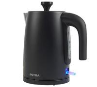 Petra PT5632MBLKVDE Bouilloire 1.7L électrique - ébullition rapide, sans BPA, base pivotante 360°, indicateur de niveau d'eau, filtre anticalcaire, capteur d'ébullition à sec, arrêt automatique, 3000W