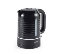 Petra PT5572BLKVDE Bouilloire 1.7L Électrique - 3000W Ébullition Rapide, Fenêtre niveau d'eau, Filtre Anticalcaire, Base Pivotante, Capteur d'ébullition à sec, Contrôleur Strix, Poignée ergonomique