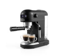 Petra Cafetière Expresso 1.4L 1,465W, Machine à Café avec Mousseur à Lait, Pompe Italienne 15 Bars pour Espresso/Cappuccino, Machine Café Barista avec Buse Vapeur, Design Compact et Élégant,