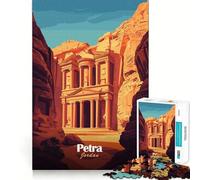 Petra, Jordan Puzzle 1000 pièces pour Adolescents, Jouet de Train logique, léger et Relaxant, découpe Lisse, décoration Murale (38x26cm)