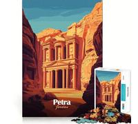 Petra, Jordan Puzzle 1000 pièces pour Adolescents Renforce la mémoire, apaise et détend Finition de qualité (38x52cm)