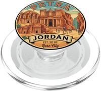 Petra Jordan Souvenir de Voyage Rond Cadeau Touristique PopSockets PopGrip pour MagSafe