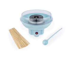 Petra Machine à Barbe à Papa, Sans BPA, 50 bâtonnets & cuillère doseuse Incluse, Utilisez du Sucre Ordinaire ou Bonbons Durs sans Sucre, Appareil Cotton Candy Bleu, Design Rétro , 400W