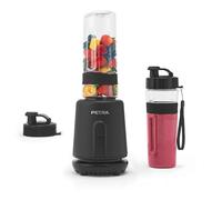 Petra Mixeur Blender Smoothie 350W, Blender Personnel avec 2 Bouteilles 600ml, Machine à Smoothie Compacte Style Blender Chauffant, Lames Inox, Fonction 1-Touche, Garantie 3 Ans