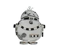 Petra S rob2608s3 3 x-News A pour travaux de Kit de Bricolage Robot P/B zwo, en Bois Env. 80 mm avec Un einglasigen Lunettes, holzfarbe, 15 x 15 x 5 cm
