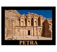 PETRA (Tischkalender 2026 DIN A5 quer), CALVENDO Monatskalender: Fotos der faszinierenden antiken, nabatäischen Felsenstadt Petra in der jordanischen Wüste, UNESCO-Weltkulturerbe