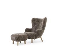Petra VB3 Fauteuil en Peau de Mouton Sahara/Chêne Huilé In TD1 Bouffée