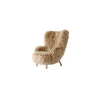 Petra VB3 Fauteuil Peau de Mouton Miel 50/Chêne Huilé