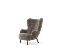 Petra VB3 Fauteuil Peau de Mouton Sahara/ Noyer Huilé