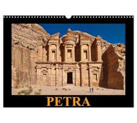 PETRA (Wandkalender 2026 DIN A3 quer), CALVENDO Monatskalender: Fotos der faszinierenden antiken, nabatäischen Felsenstadt Petra in der jordanischen Wüste, UNESCO-Weltkulturerbe