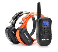 Petrainer Pet998DB Original, 300 mètres pour 1 ou 2 chiens à la fois 100 % étanche, 3 modes (+ 2 avec deux colliers)