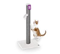 Petrebels Arbre à chat Maine 90 avec tronc en sisal de 90 cm, blanc cassé | Extra stable, peu encombrant, pour toutes les races de chats et tous les âges, même pour les grands chats et chatons