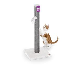 Petrebels Arbre à chat Maine 90 avec tronc en sisal de 90 cm, blanc cassé | Extra stable, peu encombrant, pour toutes les races de chats et tous les âges, même pour les grands chats et chatons