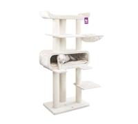 Petrebels Arbre à chat Maine Coon XXL, Route 180 cm de haut, Arbre à gratter design pour grands chats, avec troncs de sisal naturel Ø 12 cm et Ø 15 cm, couleur Beige/Crème