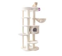 Petrebels Isabella Arbre à chat design 170 cm XXL pour grands chats Maine Coon Couleur beige/crème