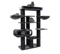 Petrebels Maine Coon Arbre à chat Norwegian XXL de 198 cm de haut - Design pour grands chats - Noir