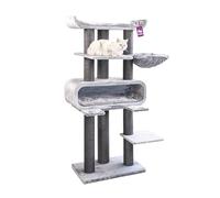 Petrebels Maine Coon Griffoir XXL Hauteur 180 cm Motif arbre griffoir pour grands chats Gris Diamètre 12 cm Diamètre 15 cm