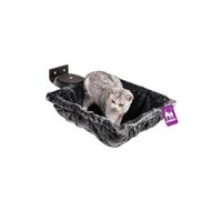 Petrebels Mur d'escalade, surface de couchage Hang Square 40 x 40 cm pour montage mural, arbre à chat, bois, couleur noir/marron aspect