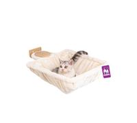Petrebels Mur d'escalade, surface de couchage Hang Square 40 x 40 cm pour montage mural, arbre à chat, bois, couleur chêne, aspect rustique