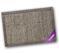 Petrebels Tapis griffoir pour chat en sisal avec fond antidérapant, 60 x 40 cm, couleur cappuccino