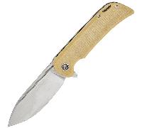 Petrified Fish PFB05 Tunny Satin 14C28N Micarta Marron PFB05BRMS