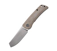 Petrified fish PFE05 Couteau Pliant, 3,15 inch K110 lame en acier, 3,31 OZ Micarta Poignée Poche EDC Couteau Pliant (Khaki)