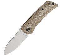 Petrified Fish PFE05SFlavorist Satin K110 khaki Micarta PFE05SKMS