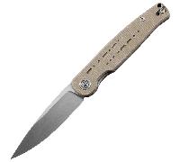 Petrified Fish PFE07Morse Satin 154CM Micarta kaki PFE07KMS