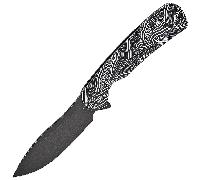 Petrified Fish PFE14 Rogue Black Stonewashed 154CM White Gmascus G10 PFE14WDMW