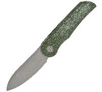 Petrified Fish PFE16El Camino Gris Stonewashed N690 Micarta Verte PFE16GRMGAW