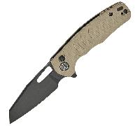 Petrified Fish PFE17 Trilobite 14C28N PVD Stonewashed Khaki G10 PFE17KDW