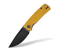 Petrified fish PFP01X Couteau Pliant, 2,99 inch 14C28N lame en acier, 3,35 OZ G10 Poignée Poche EDC Couteau Pliant (Yellow)