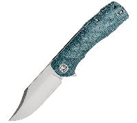 Petrified Fish PFP03 Victor Satin K110 Micarta Bleu PFP03BMP