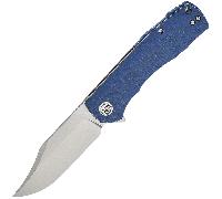 Petrified Fish PFP03 Victor Stonewash K110 Micarta Bleue PFP03BMW