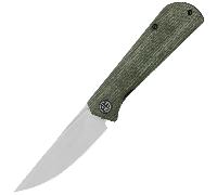Petrified Fish PFP07 Viking Satin K110 Micarta Verte PFP07GRMS
