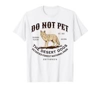 Petrified Forest National Park Arizona Souvenir drôle de Coyote T-Shirt