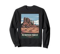 Petrified Forest National Park Vintage Camping Hommes Femmes Sweatshirt